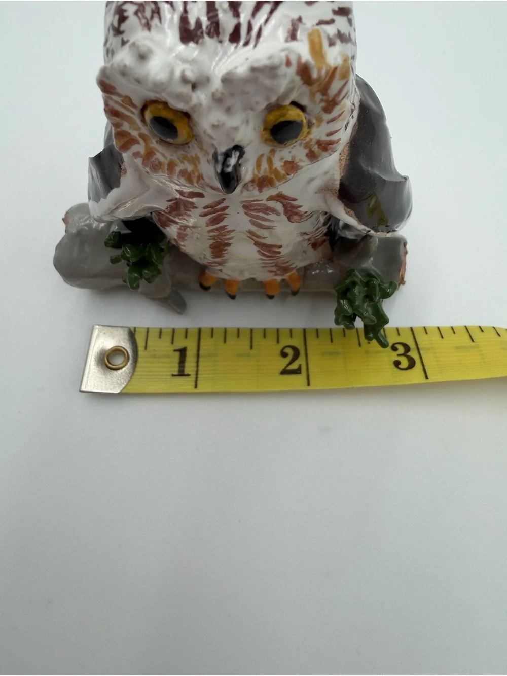 Vintage collection of five small, hand-painted ceramic/porcelain owl figurines